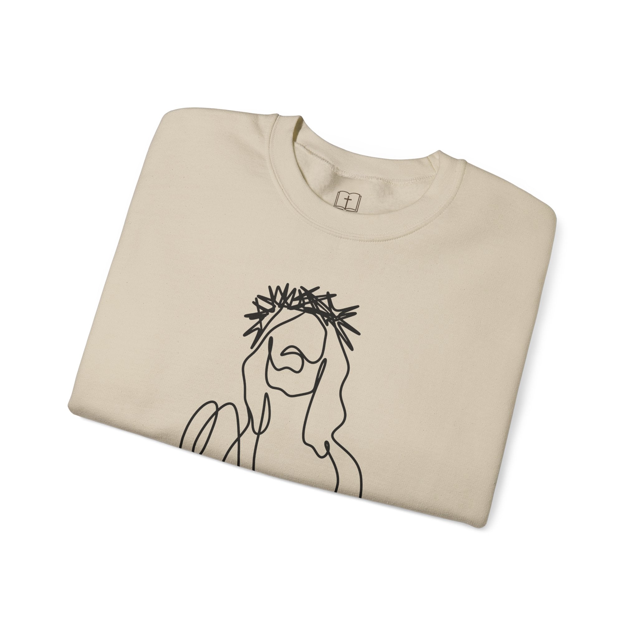 Sudadera de cuello redondo Corona de la Misericordia | Suéter inspirado en la fe para mujer