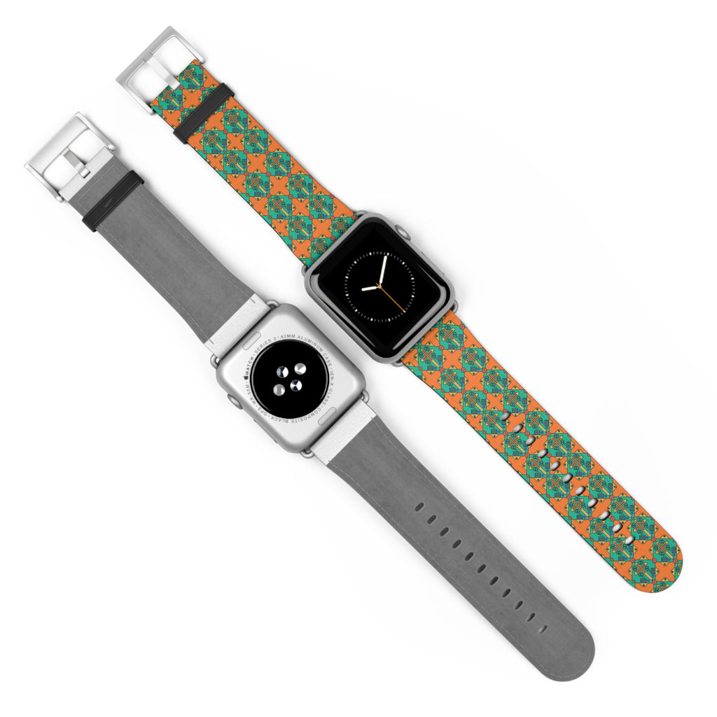 Correa para iWatch con cruz geométrica – Edición Modern Faith para mujer