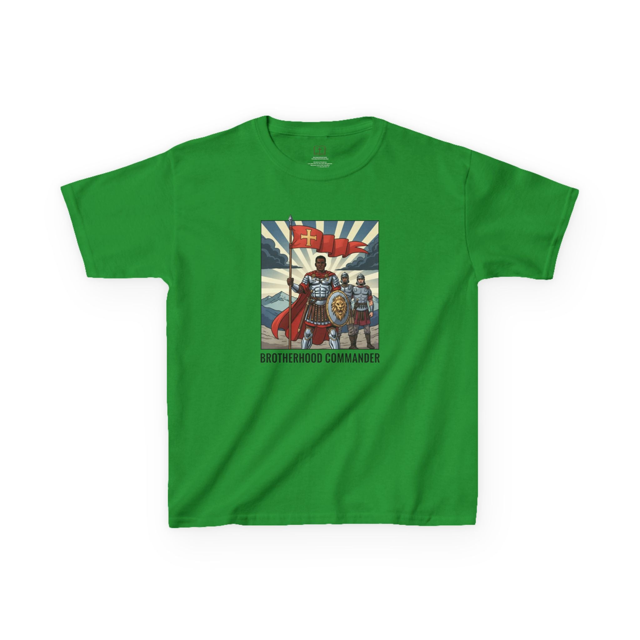 Brotherhood Commander Kids Tee - Fun Graphic Tee for Boys & Girls, Perfect for Playtime, Gifts, Birthdays, or Celebrations