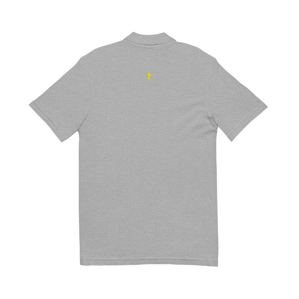 Polo bordado Knight Defender | Polo de inspiración religiosa para hombre | Ropa elegante para el día a día