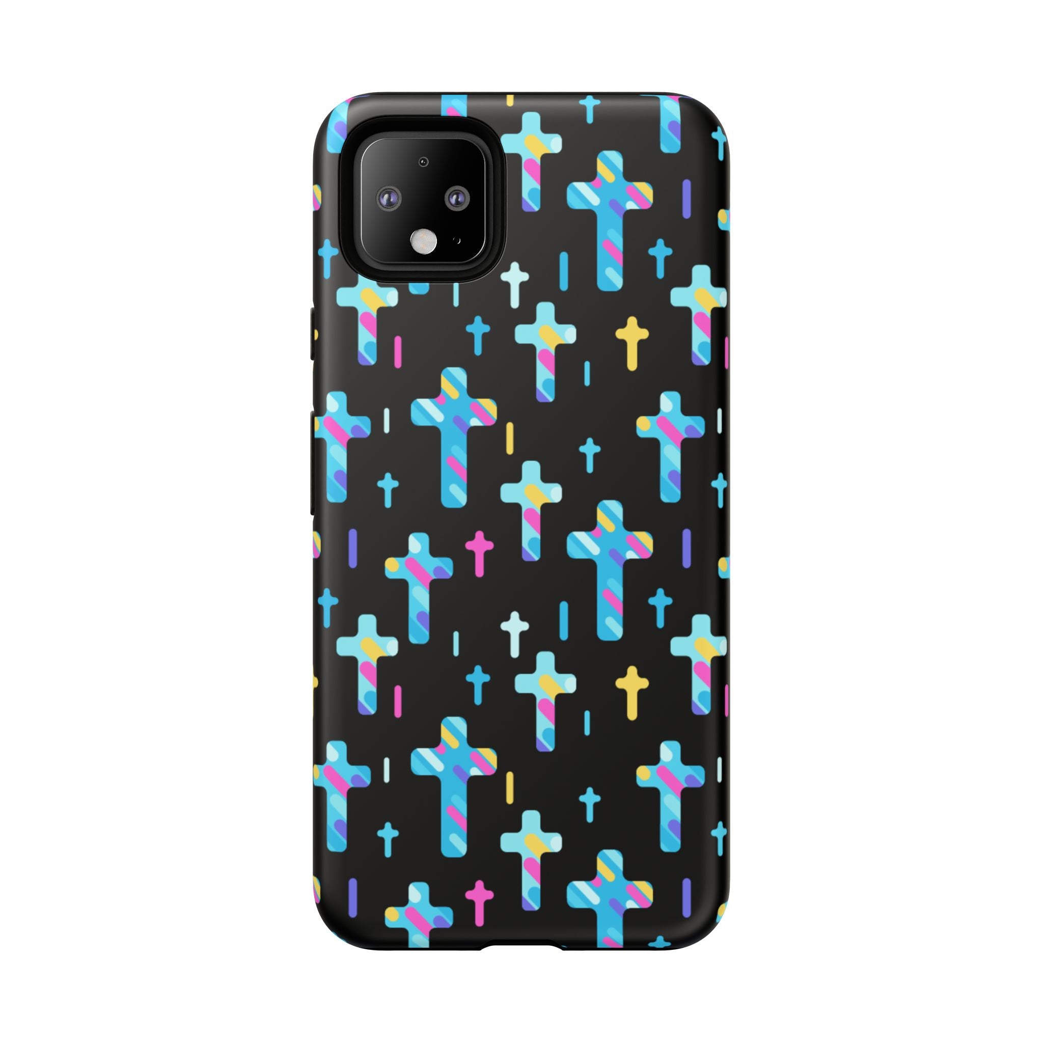 Colorful Cross Google Pixel Phone Case | Faith-Inspired Protection | Christian Gift & Everyday Accessory