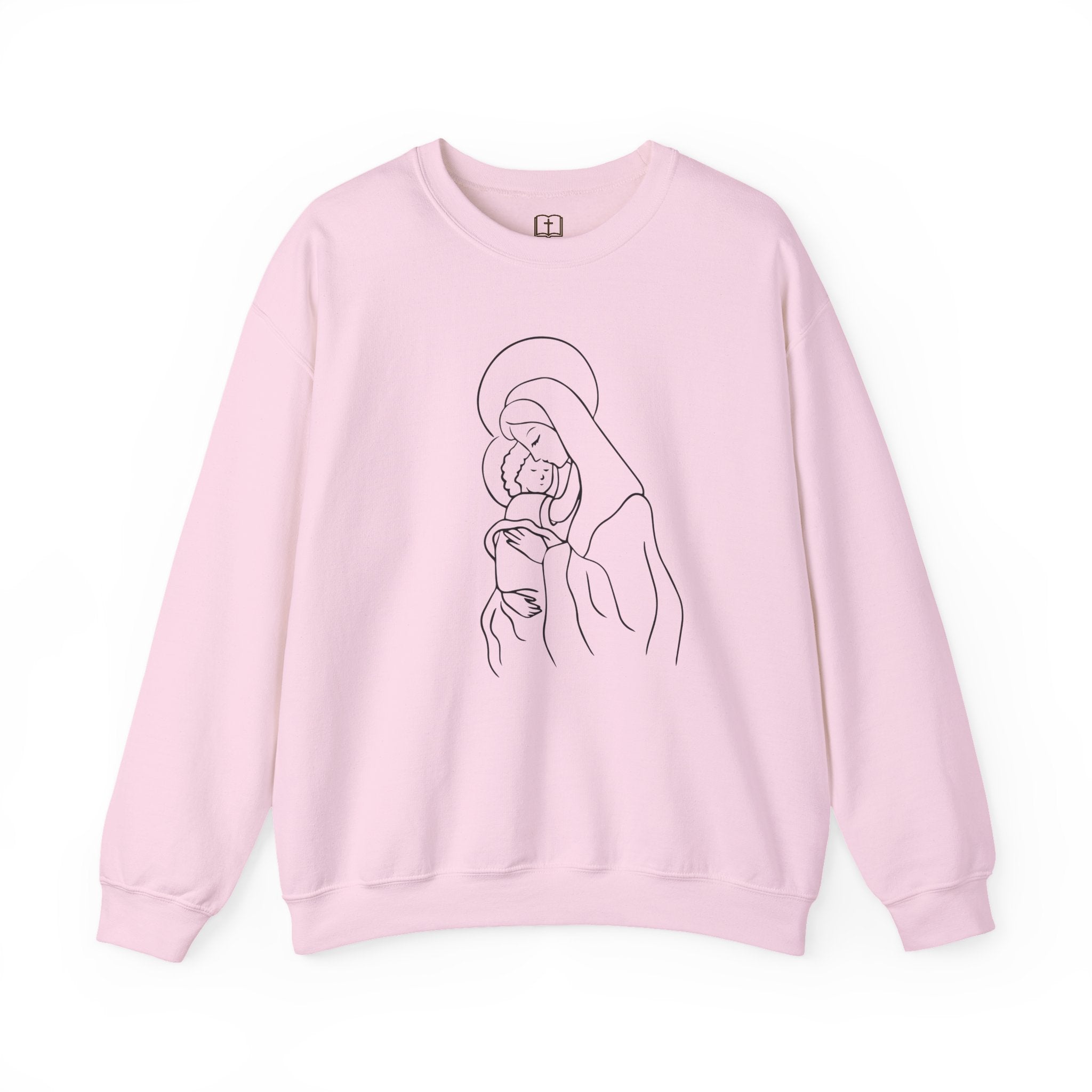 Marian Minimalist Sweatshirt | Women’s Faith-Inspired Crewneck | Cozy Fall & Winter Wear