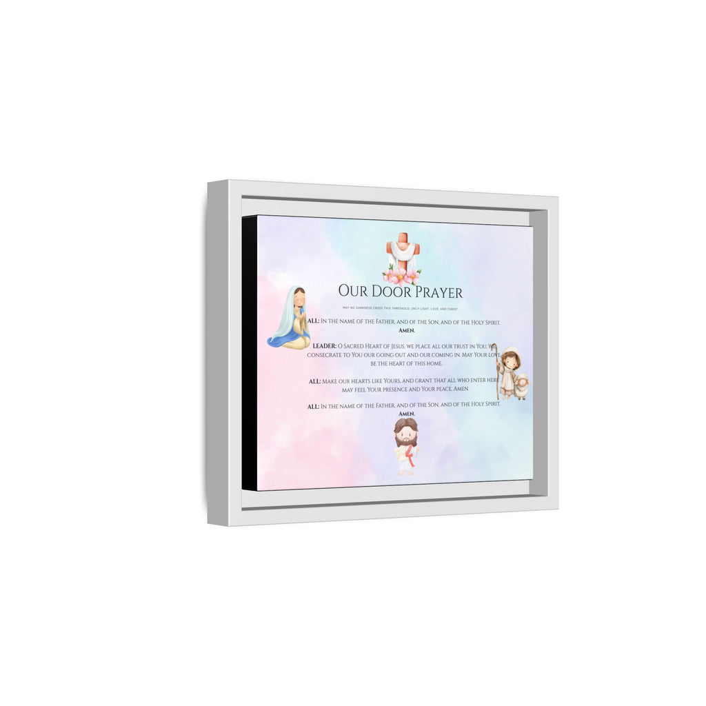 Oración de nuestra puerta” Arte mural familiar del Sagrado Corazón