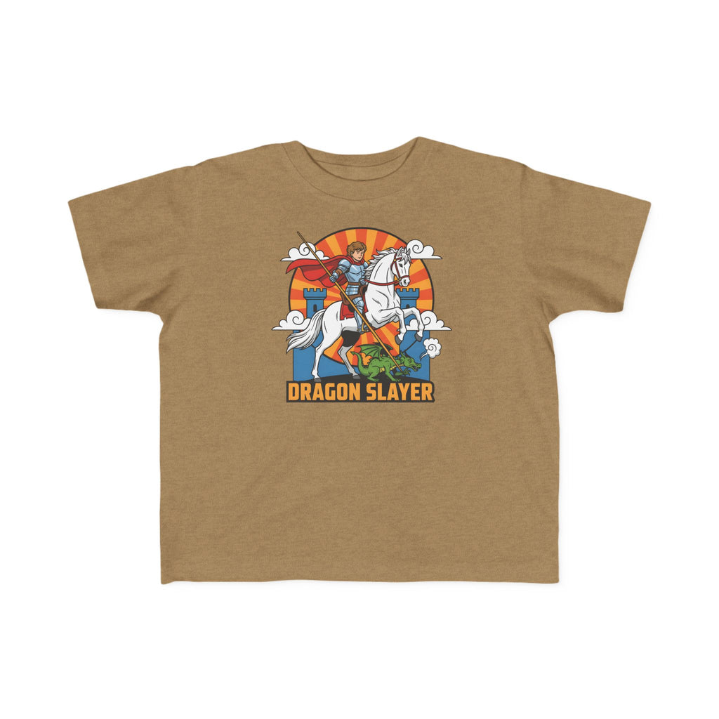 Camiseta infantil de San Jorge Cazador de Dragones | Camiseta de aventura inspirada en la fe para niños
