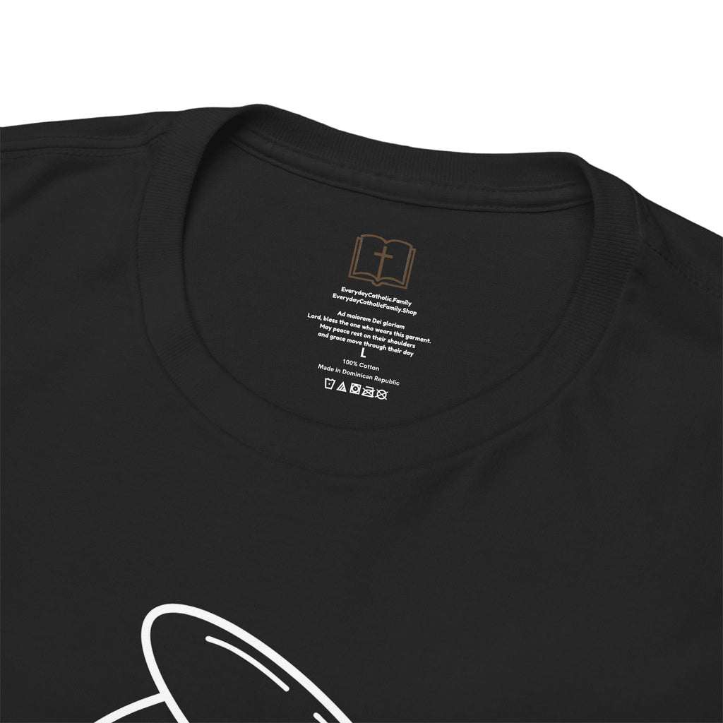 Camiseta con silueta de María | Camiseta católica para mujer | Gracia cotidiana | Regalo inspirado en la fe para madres e hijas