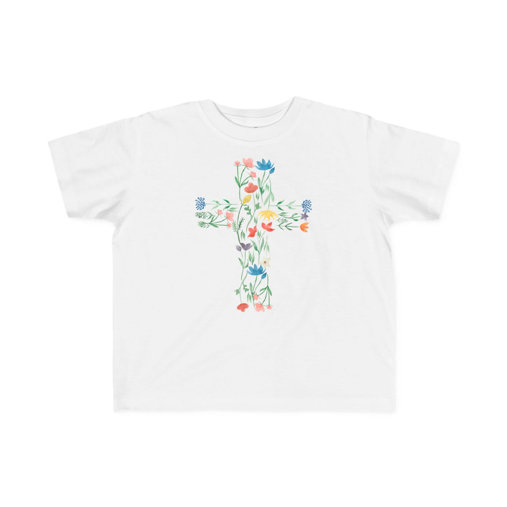 Camiseta cruzada floral para niños pequeños