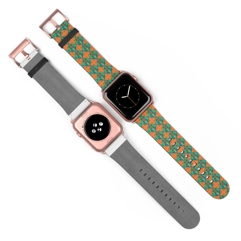 Correa para iWatch con cruz geométrica – Edición Modern Faith para mujer