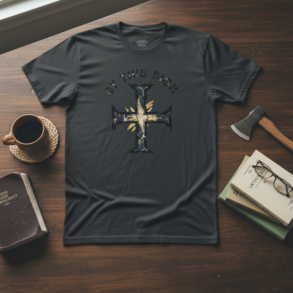 By this Sign Catholic T Shirt