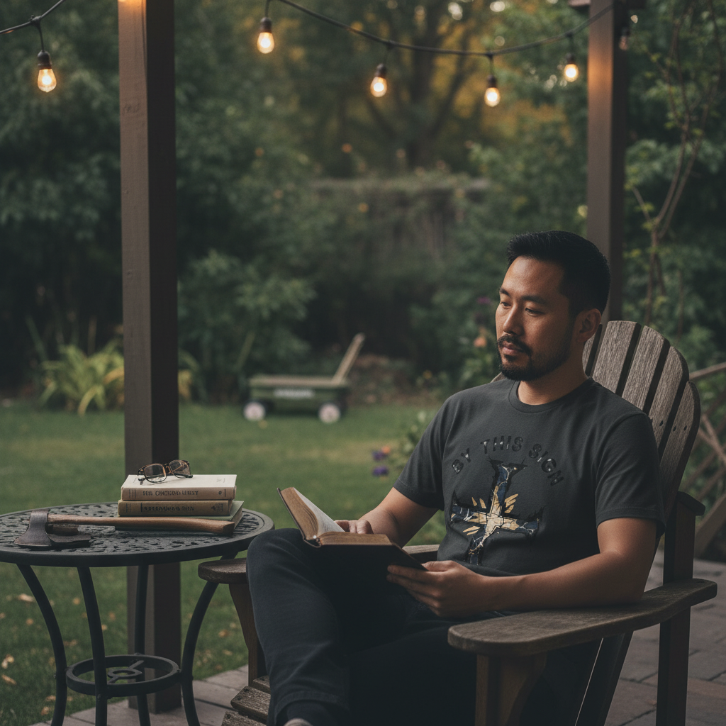 "By This Sign" Men's Crusader Cross T-Shirt