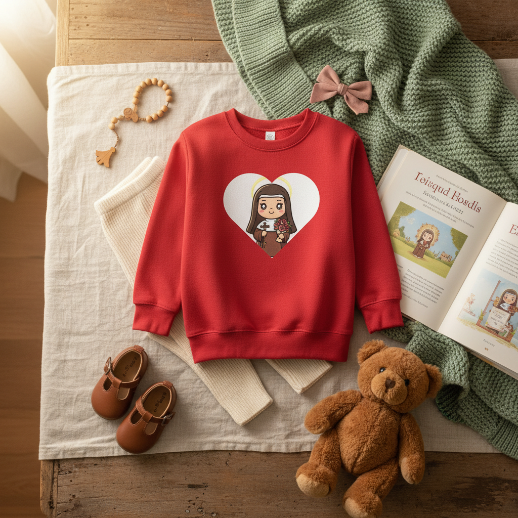 Sudadera para niños pequeños de Santa Teresita la Pequeña Flor 