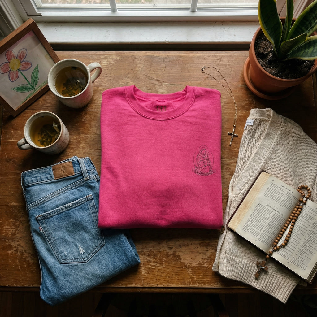 Our Lady of Confidence Catholic Crewneck Sweatshirt