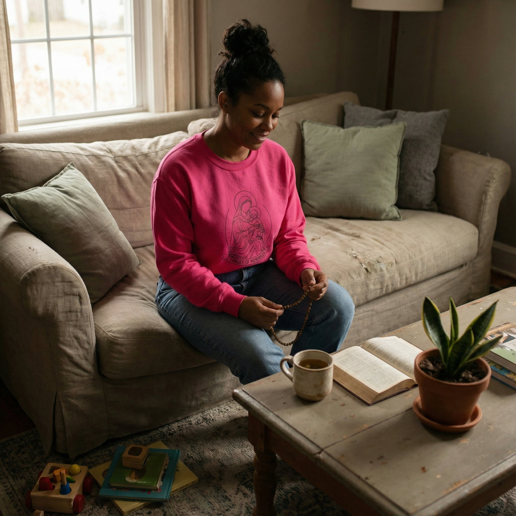 Our Lady of Confidence Catholic Crewneck Sweatshirt