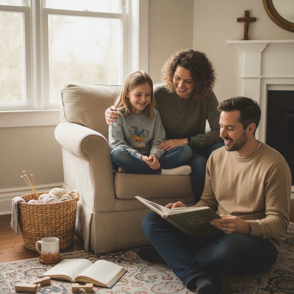 Peaceful Dove 'Peace' Catholic Youth Crewneck Sweatshirt