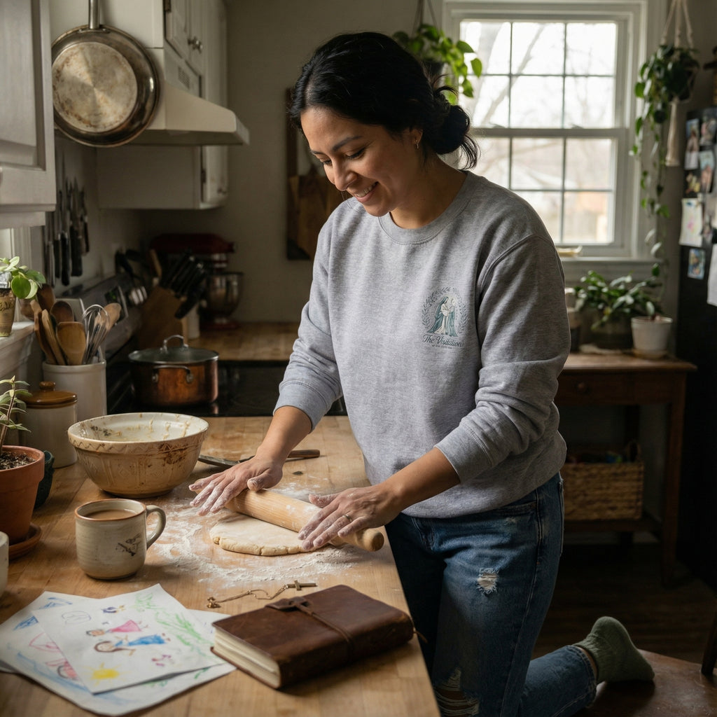 Vintage Our Lady of the Visitation Catholic Crewneck Sweatshirt