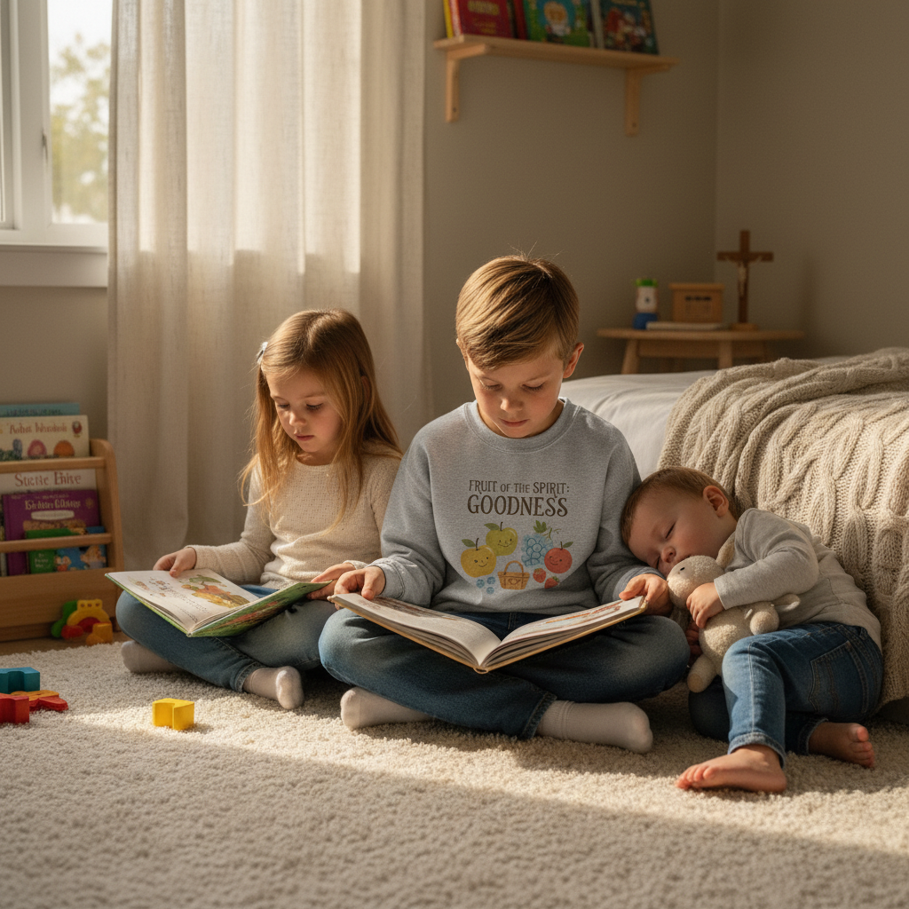 Fruit of the Spirit: Goodness | Kids Christian Sweatshirt