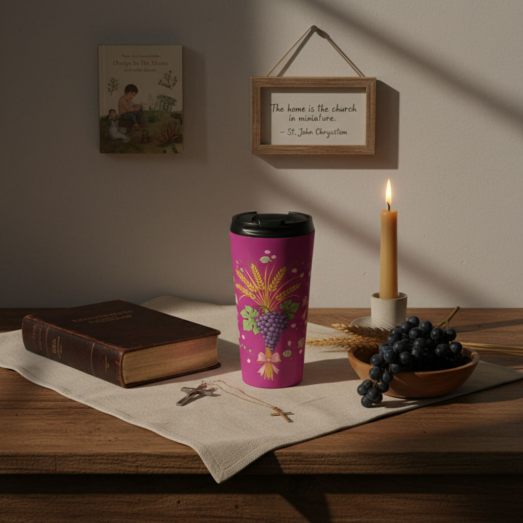 Abundant Harvest Travel Mug | Faith Inspired Stainless Steel Tumbler