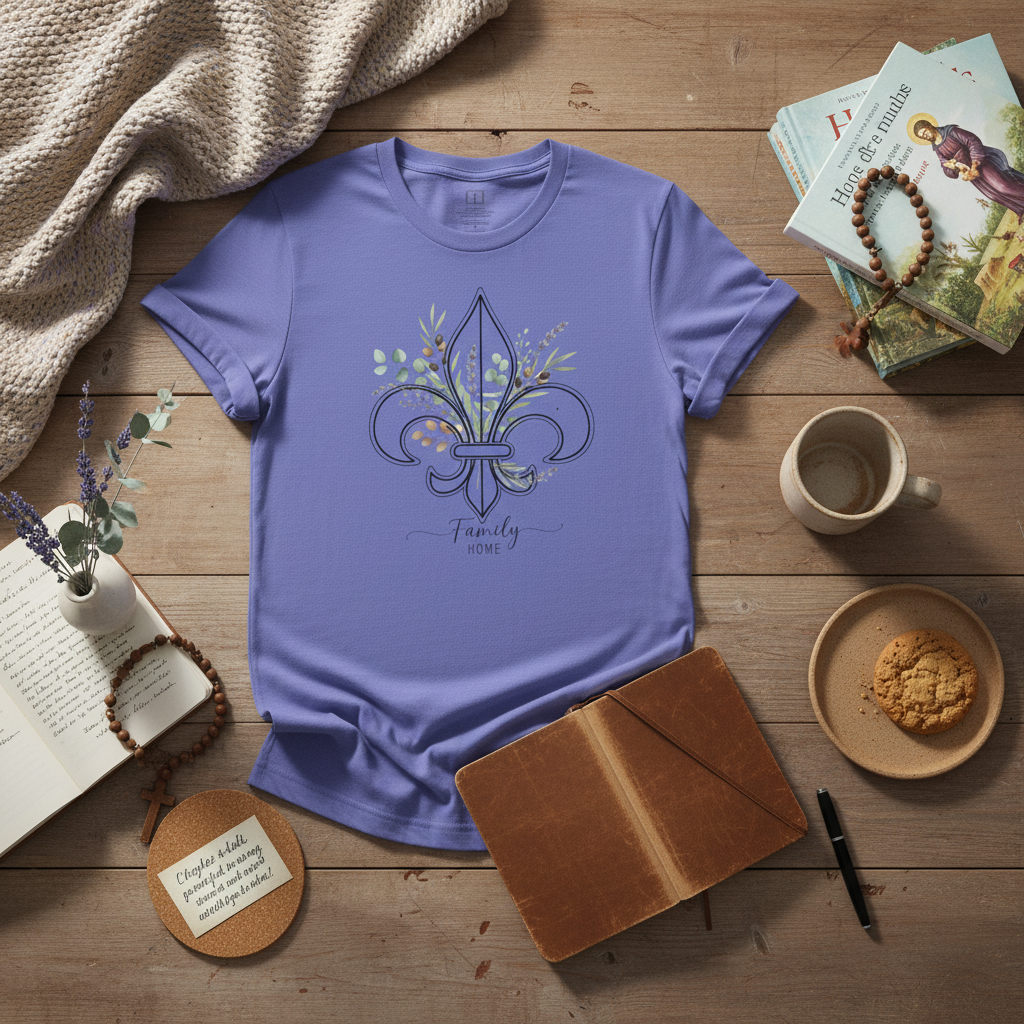 Camiseta floral de flor de lis de Faith &amp; Family Home