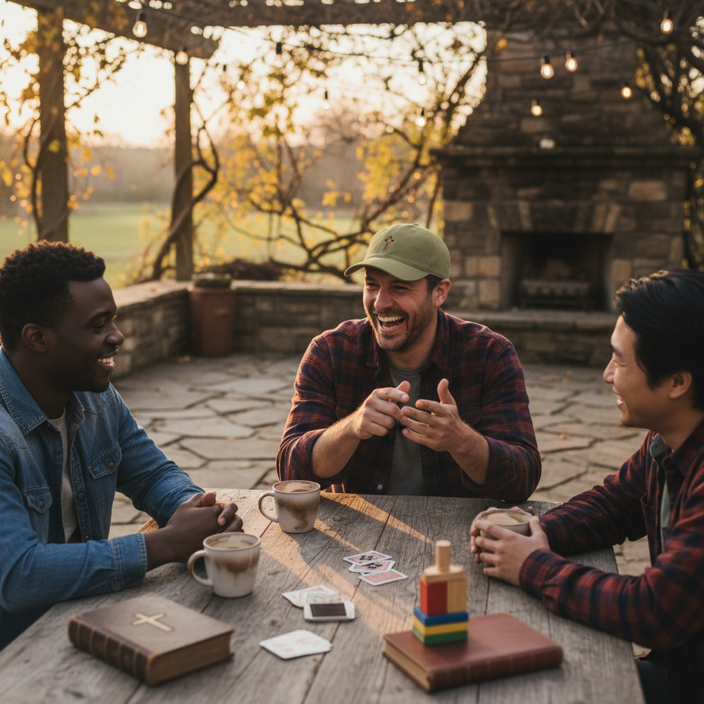 Gorra de algodón orgánico con la Cruz de la Llama del Espíritu Santo 