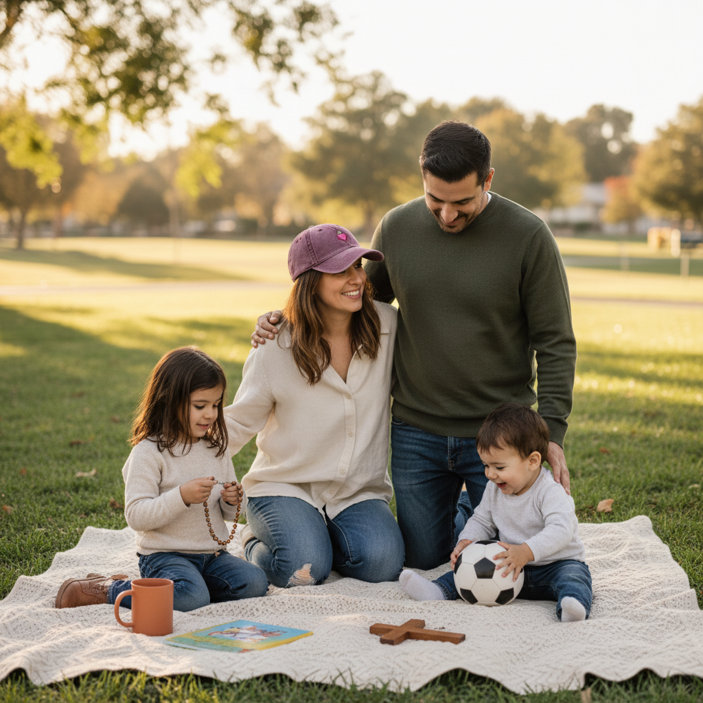 Vintage Sacred Heart Embroidered Baseball Cap | Catholic Cap