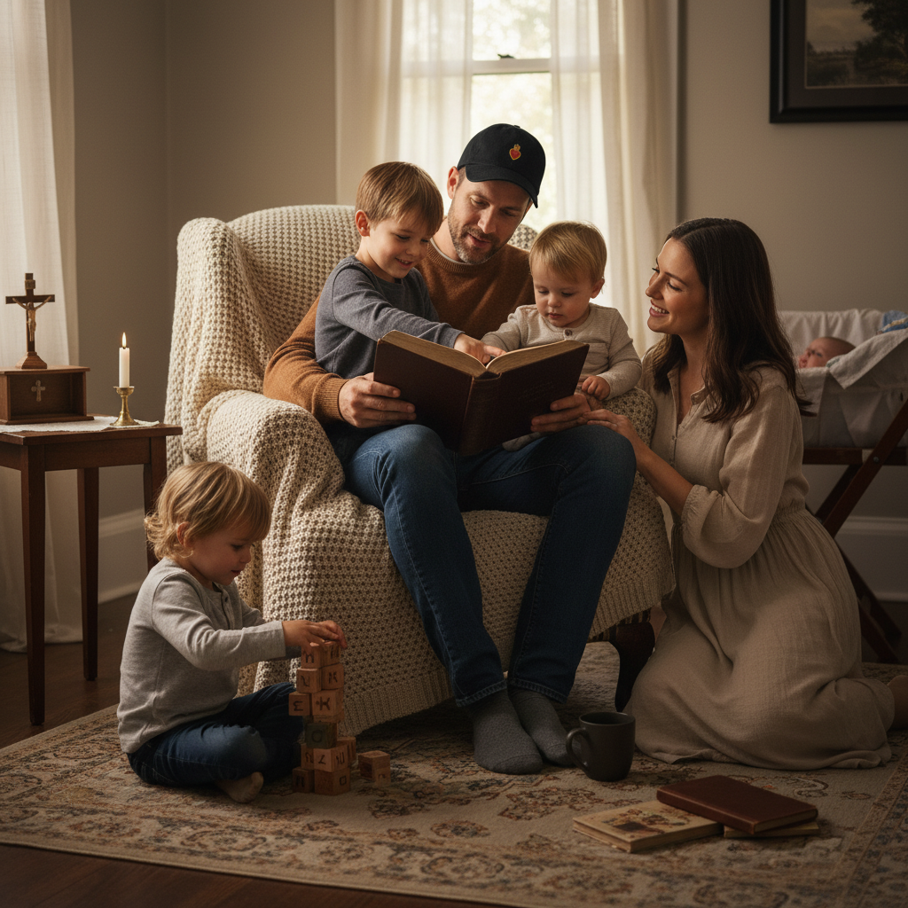 Gorra vaquera bordada con el Sagrado Corazón - Gorra de béisbol vintage con símbolo católico