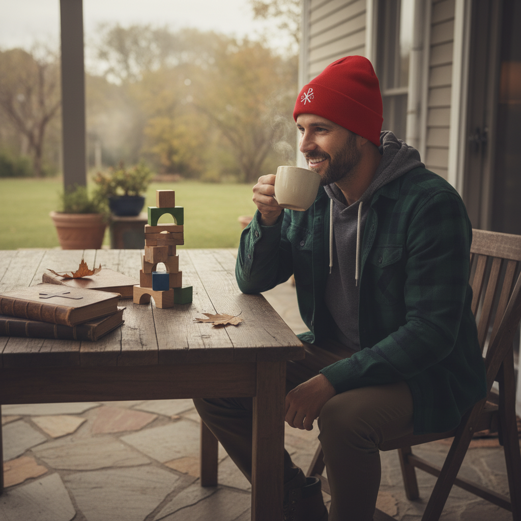 Chi Rho Alpha Omega Catholic Beanie - Christian Christogram Winter Hat