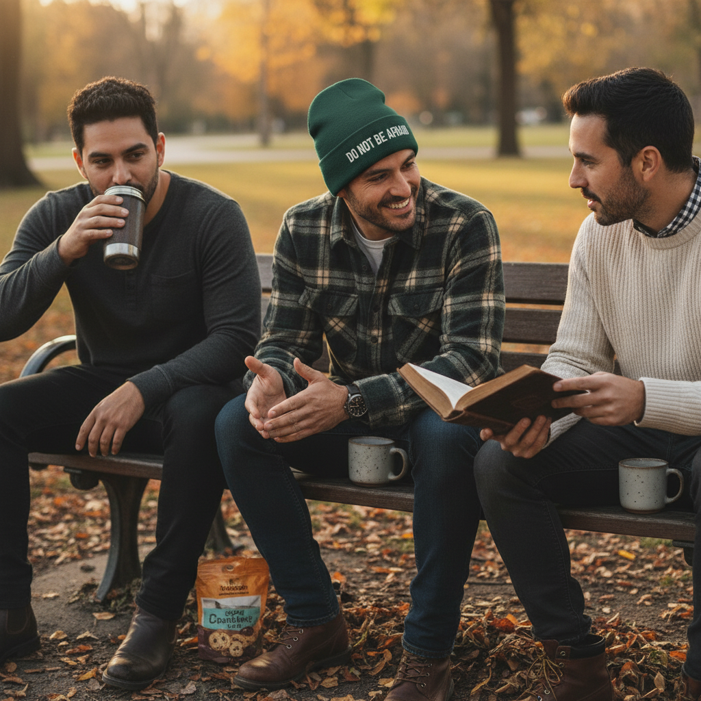 Gorro católico "No tengas miedo" | Gorro de invierno tejido 