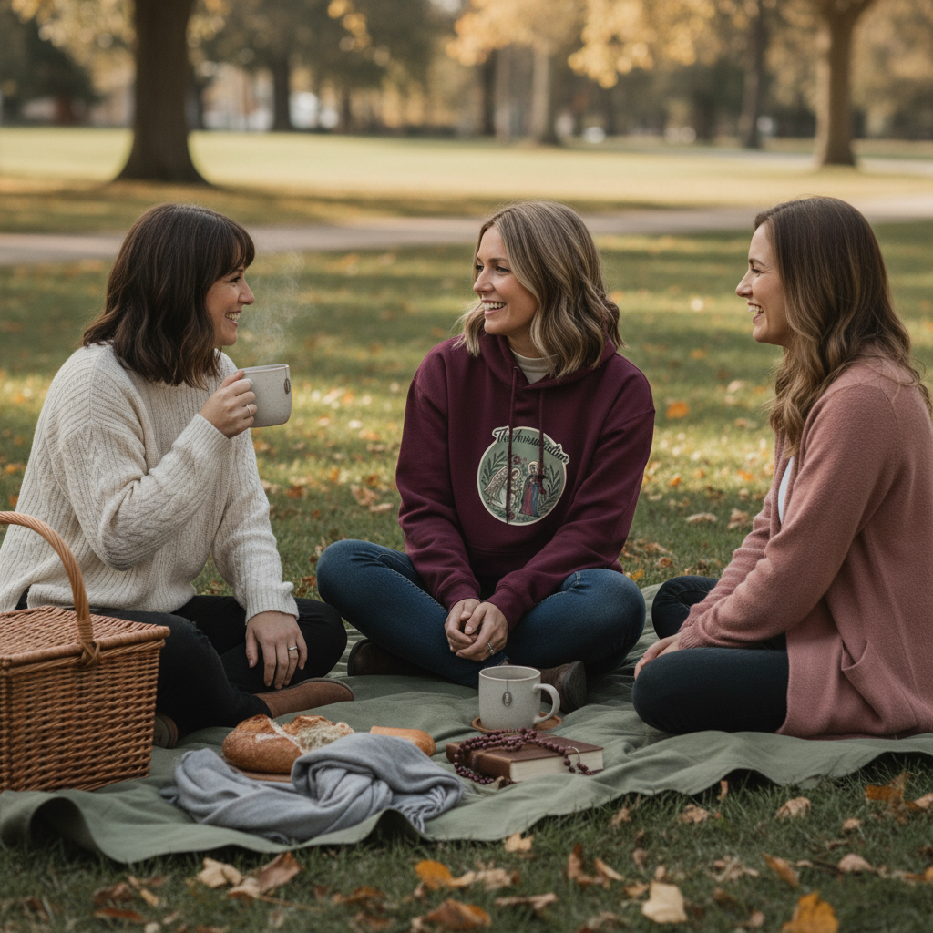 Sudadera católica de la Anunciación - Sudadera vintage con fe mariana