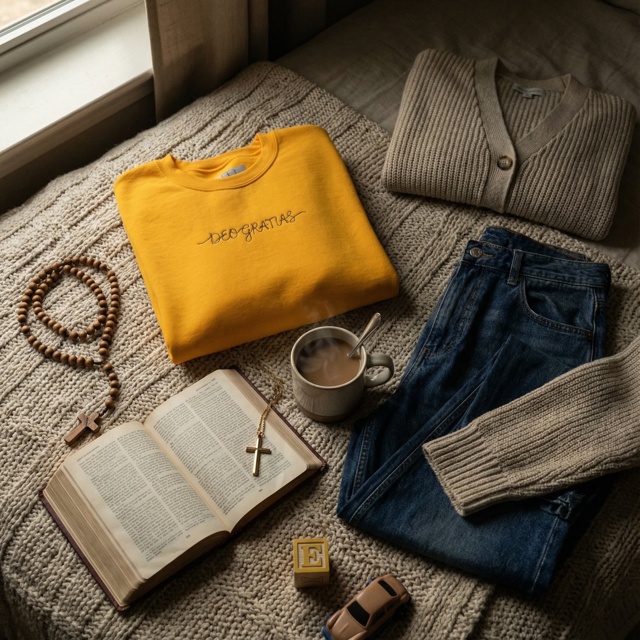Deo Gratias Catholic Sweatshirt | Faith Apparel