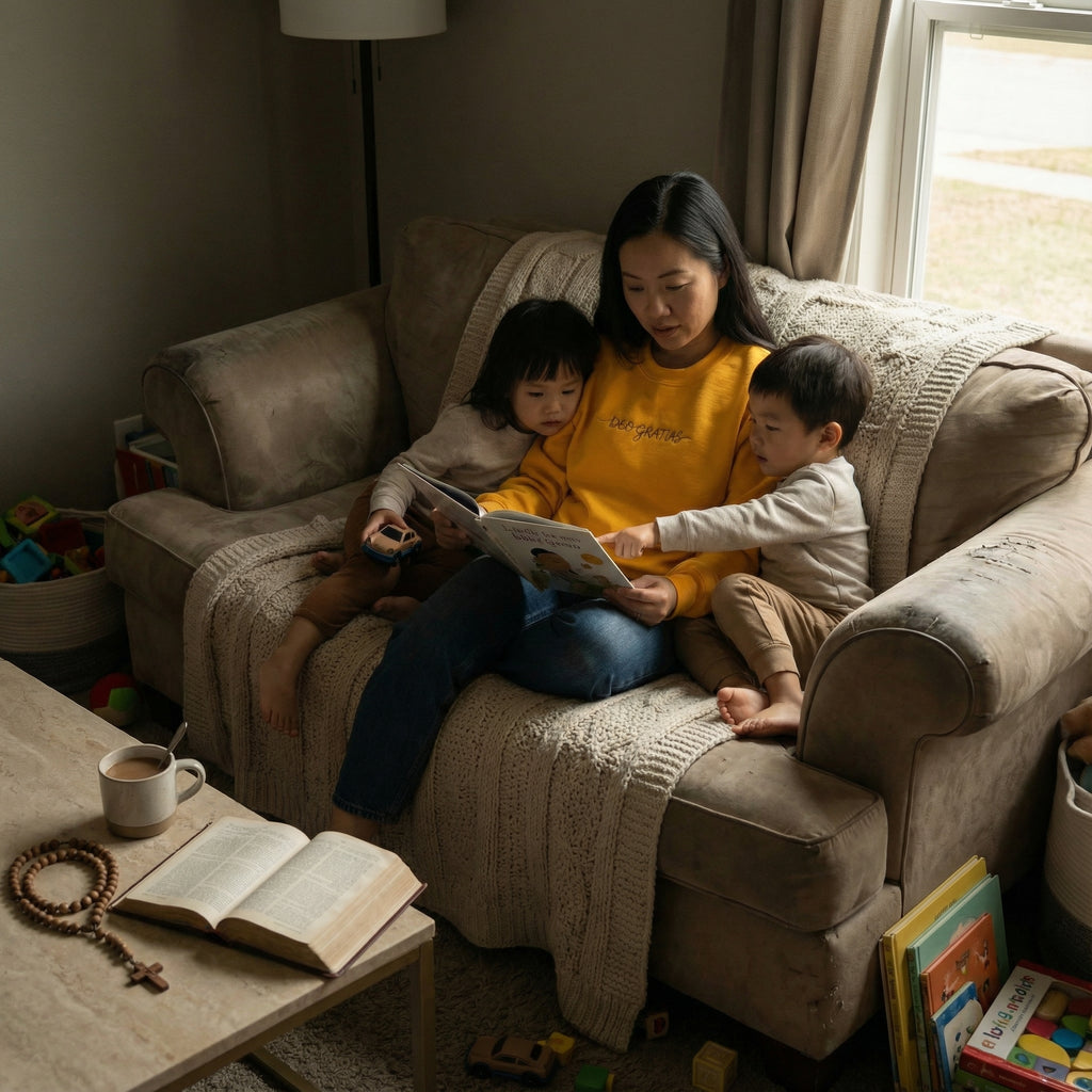 Deo Gratias Catholic Sweatshirt | Faith Apparel